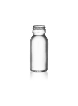 Flacone sciroppo vetro bianco